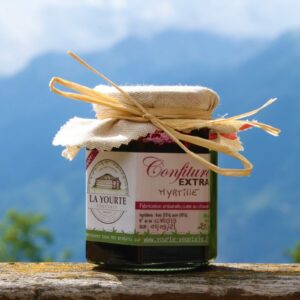 confiture de myrtilles de la yourte permaculture nature ferme bio yourte végétale saint françois longchamp savoie